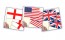 250 England - St George National 170mm x 130mm Hand Held Flag