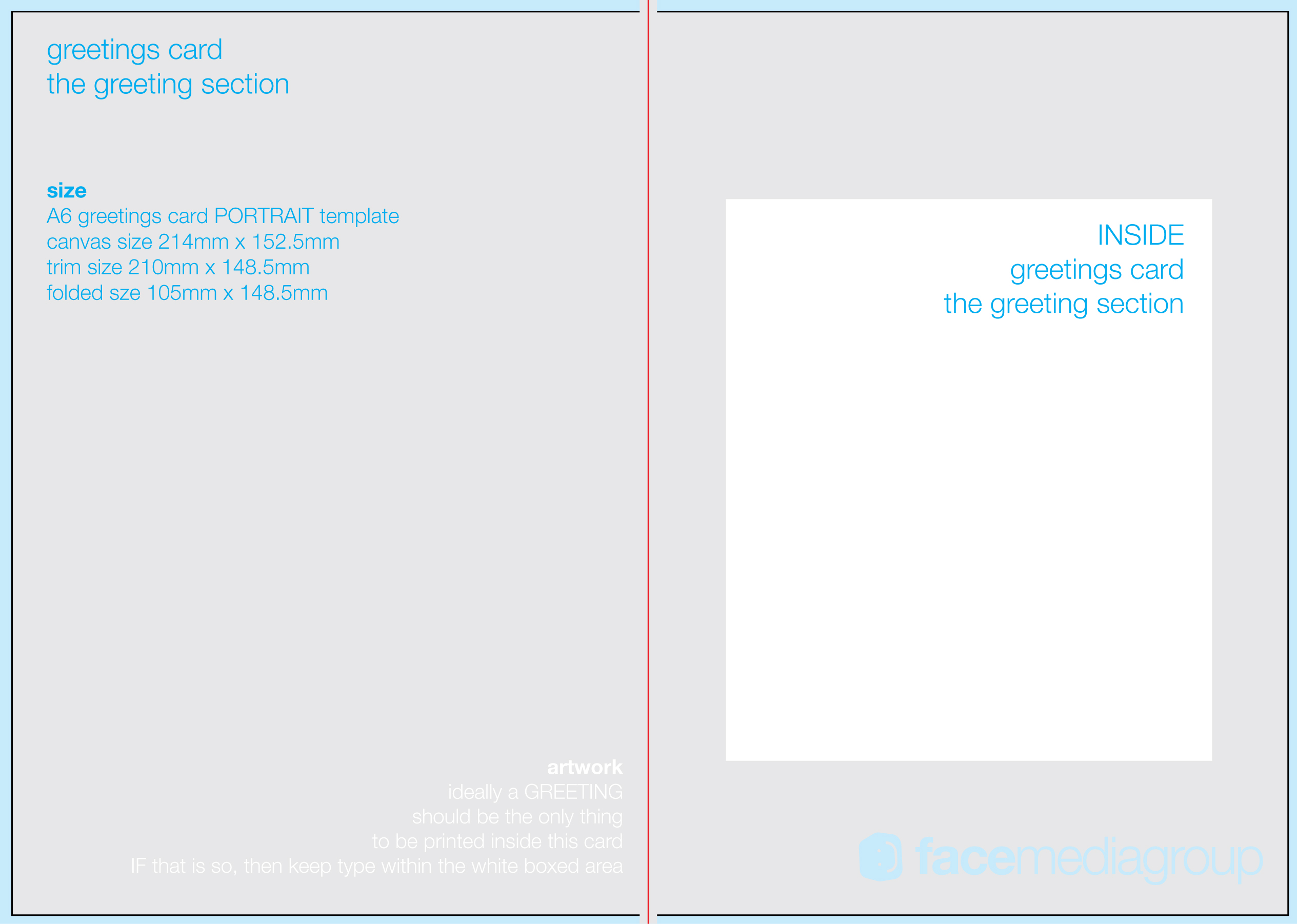 FREE Blank Greetings  Card  Artwork Templates  for Download 